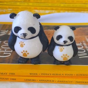 Panda Cute Cartoon Chinese Style Animal Figurines Micro Landscape Art Craftworks